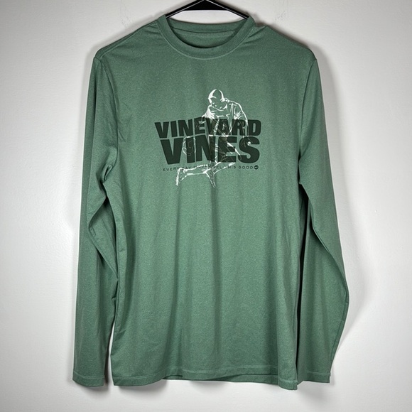 Vineyard Vines Boys' Rainbow Kick Long-Sleeve Performance Tee Size XL (18) - Picture 3 of 5